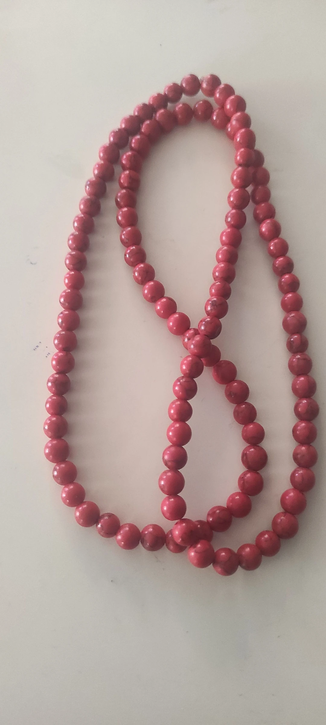 Collar de cinabrio con 80 centimetros